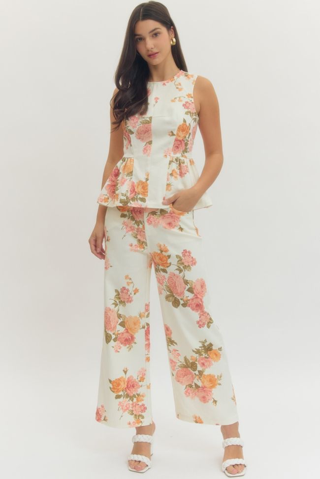 Floral Print Pants