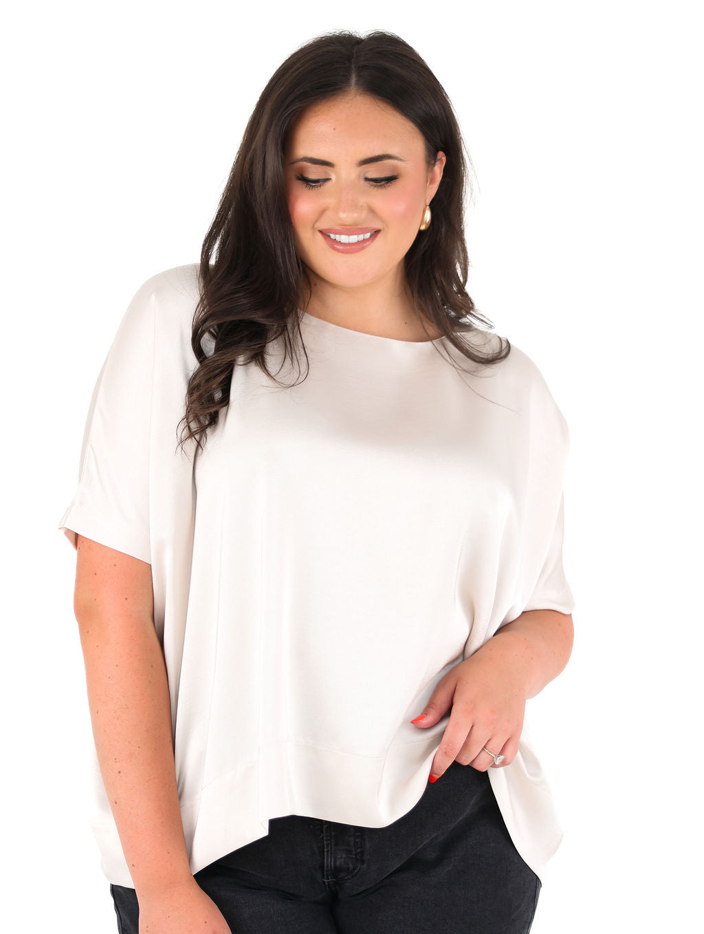 Round Neck Oversized Top