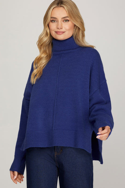 Long Sleeve Turtle Neck Sweater