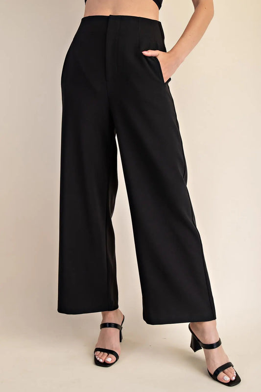 High Waist Wide Dress Pants