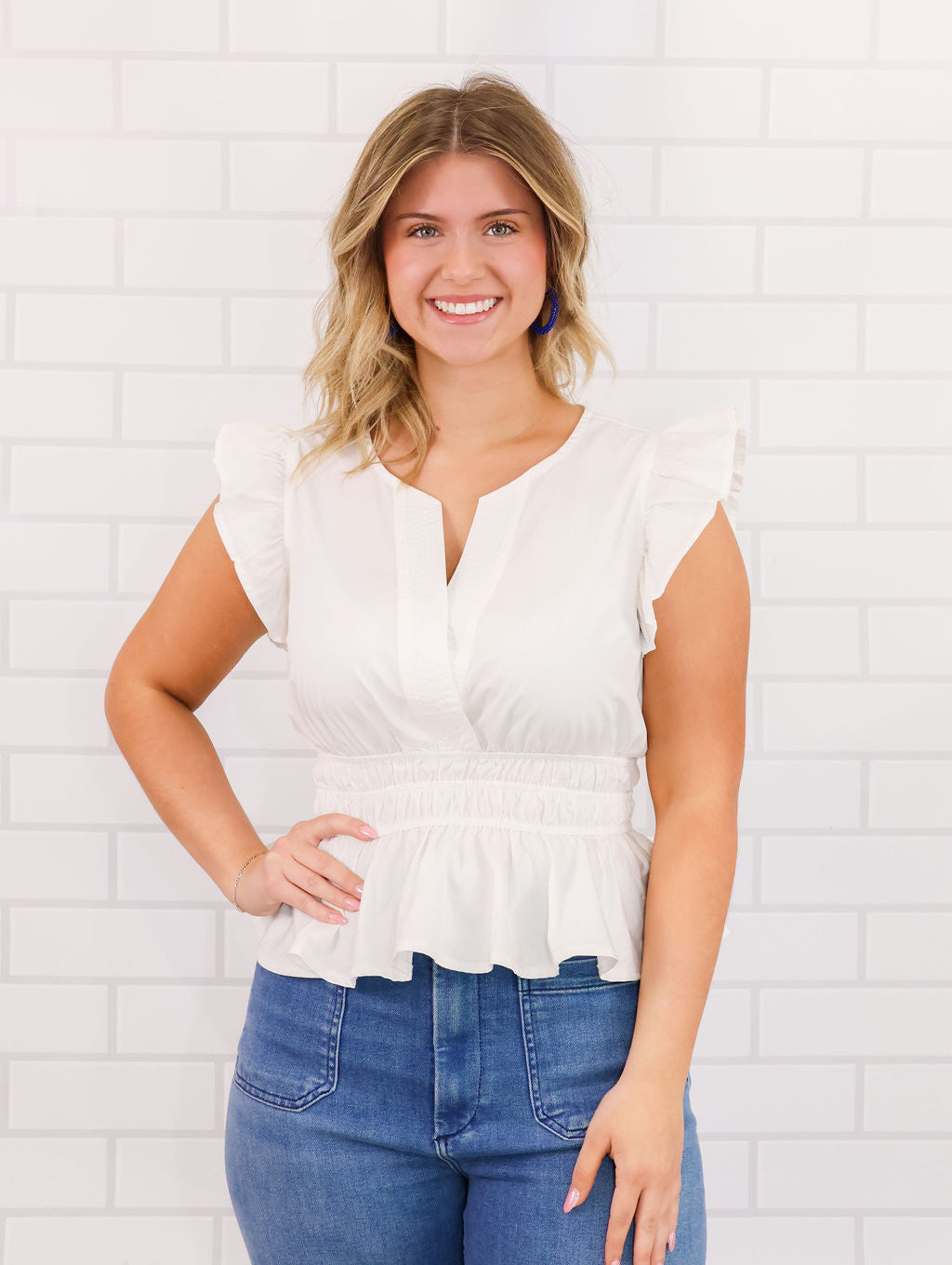 Flutter Sleeve Top