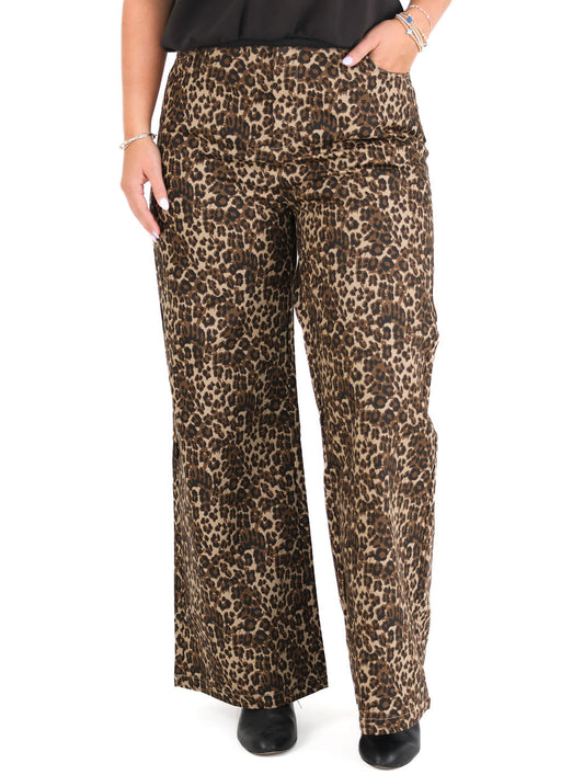 High Waist Leopard Pants