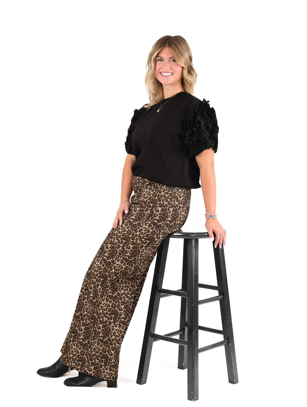 High Waist Leopard Pants