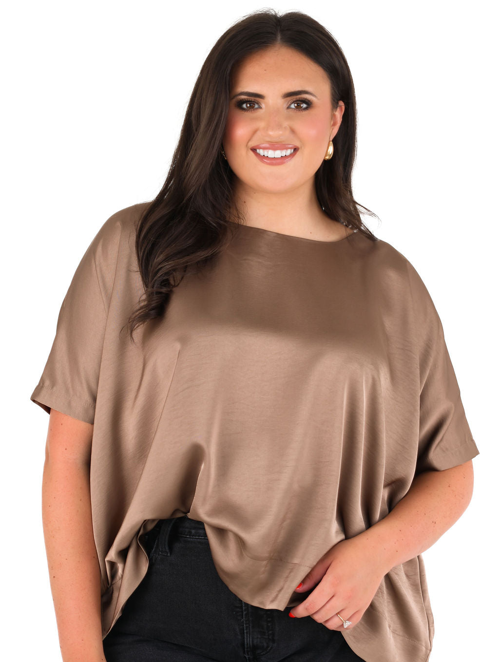 Round Neck Oversized Top