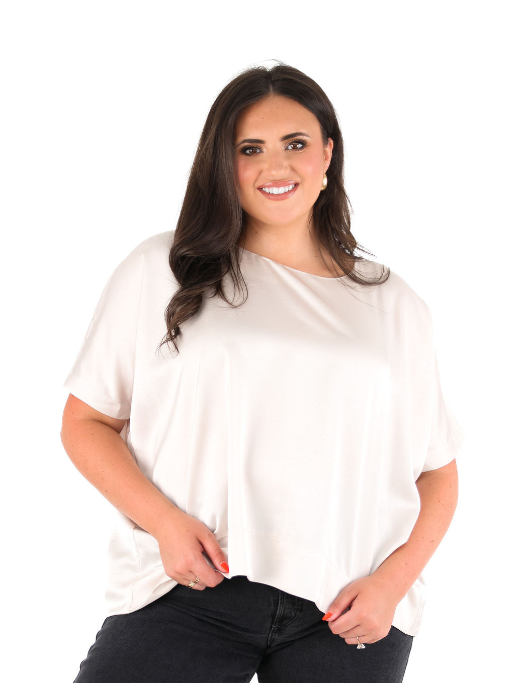 Round Neck Oversized Top
