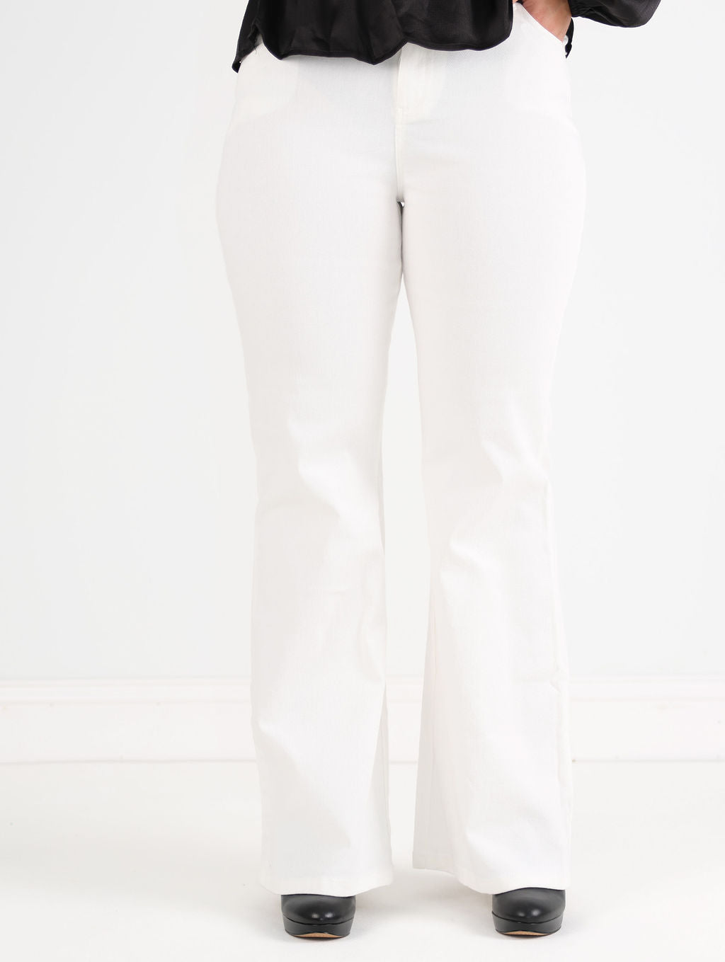 High Rise Boot Cut Black Jeans