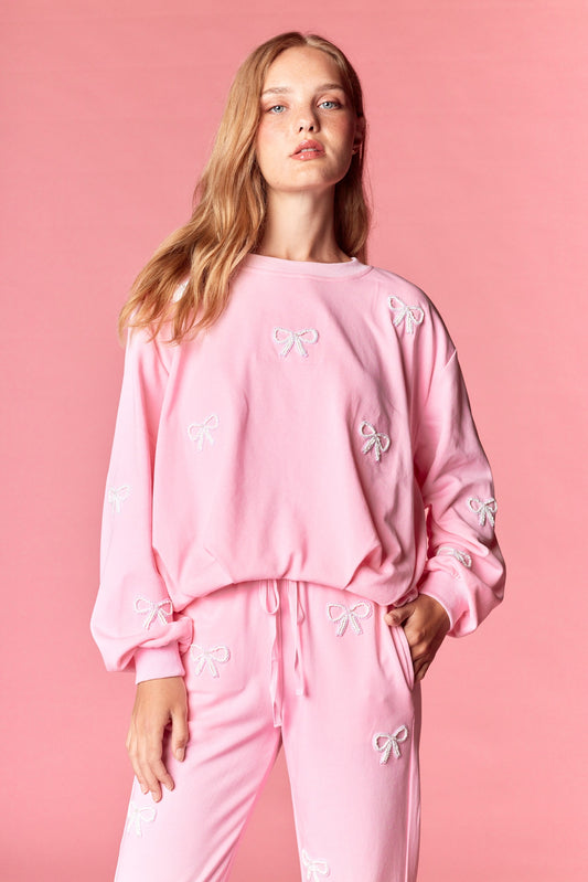 Beaded Bow Lounge Set