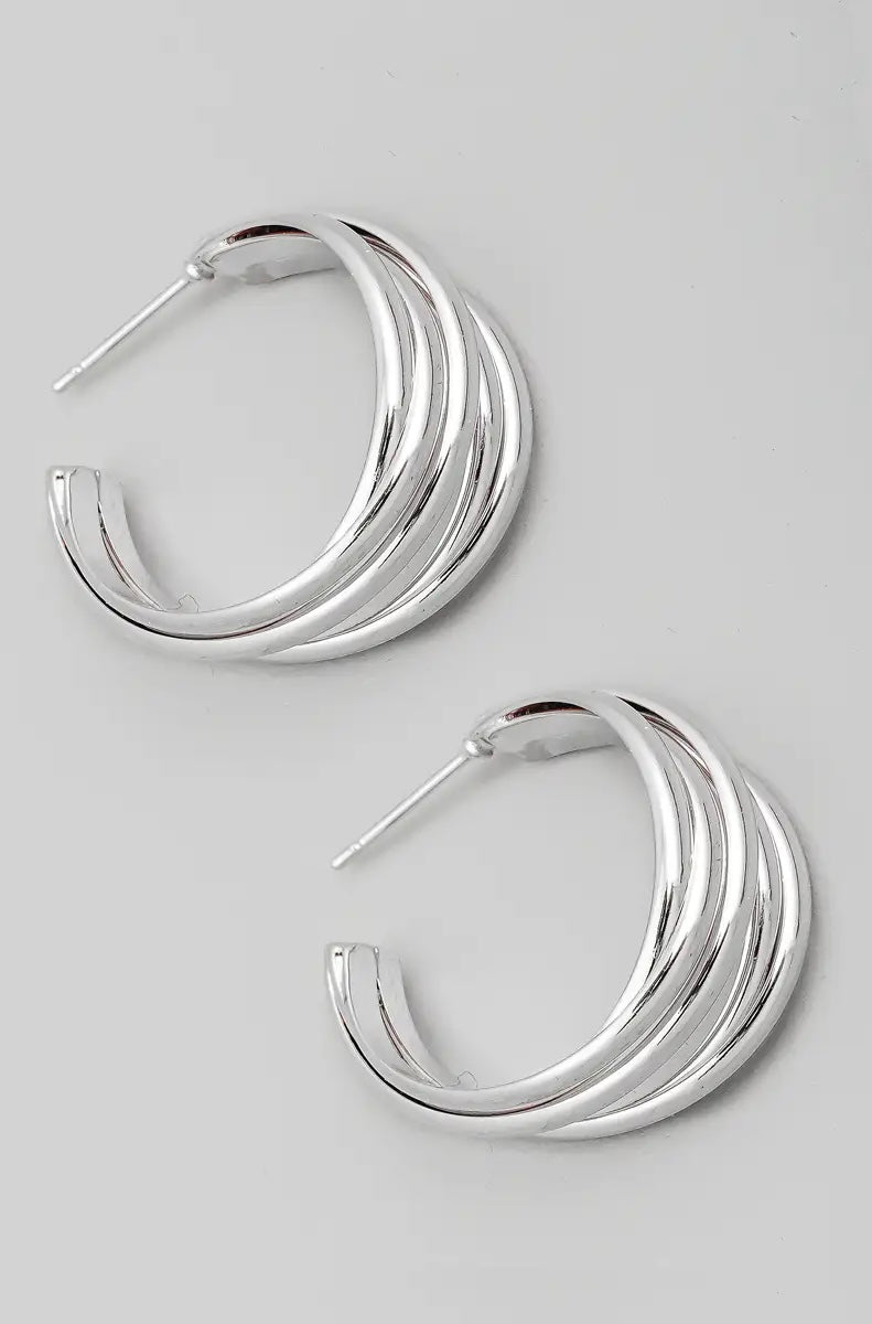 Layered Hoop Earrings