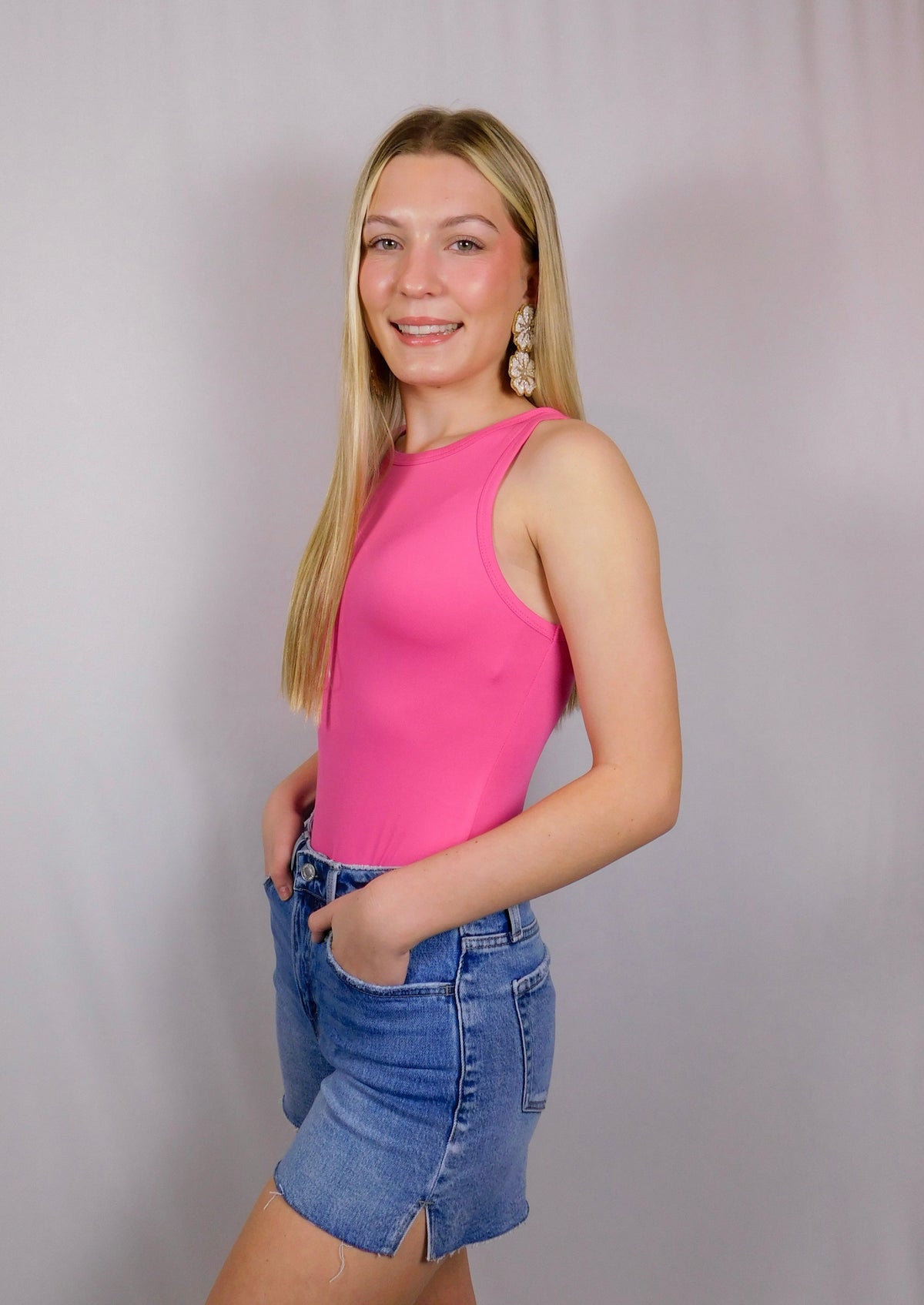 Boat Neck Sleeveless Bodysuit