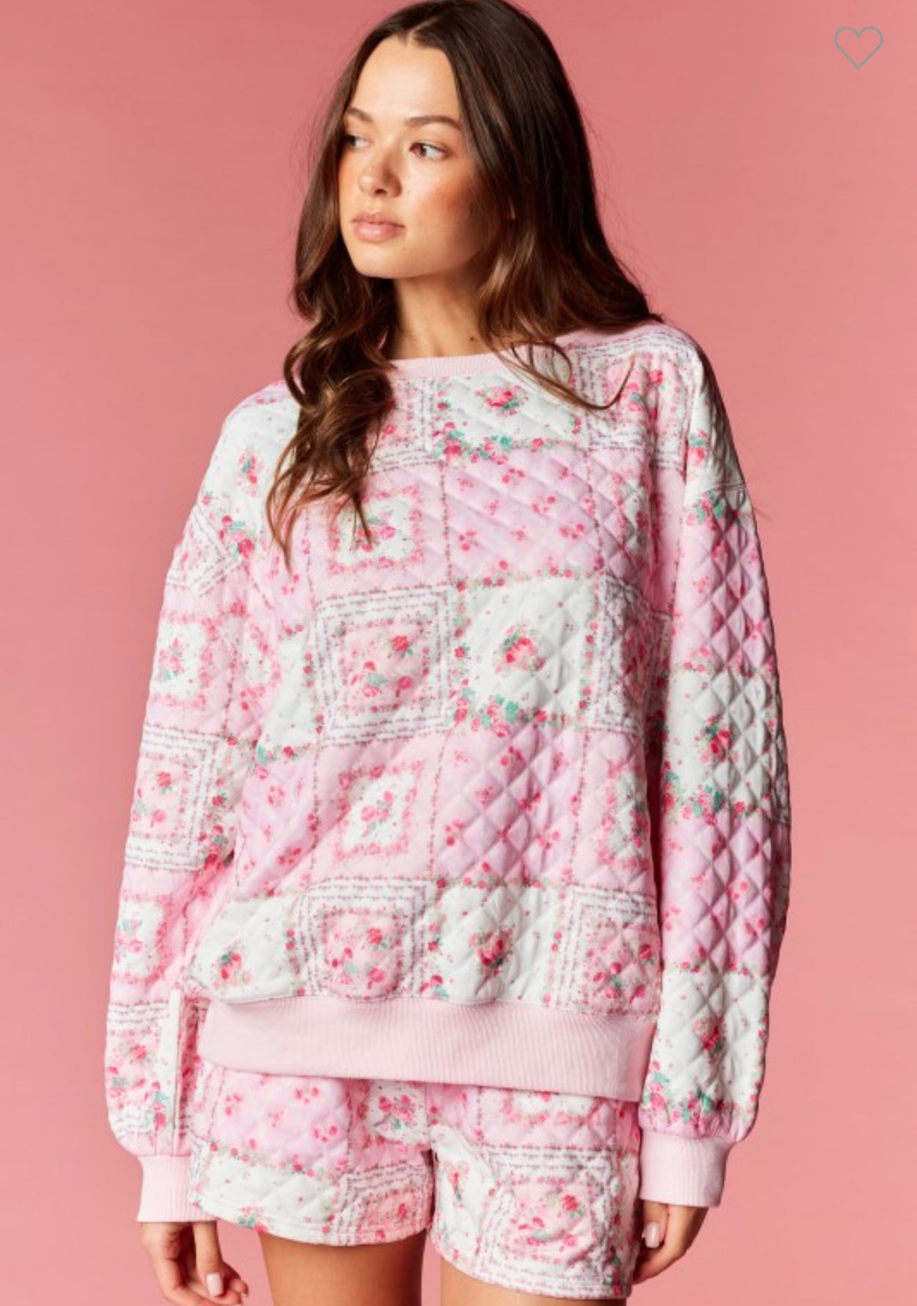 Patchwork Quilted Floral Lounge Set