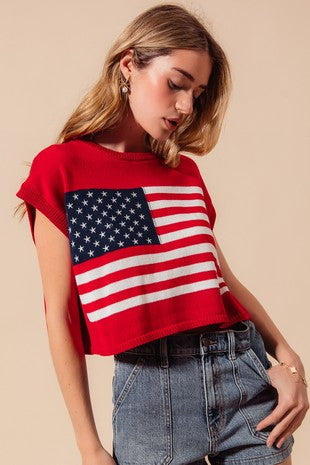 Red Flag Lightweight Sweater