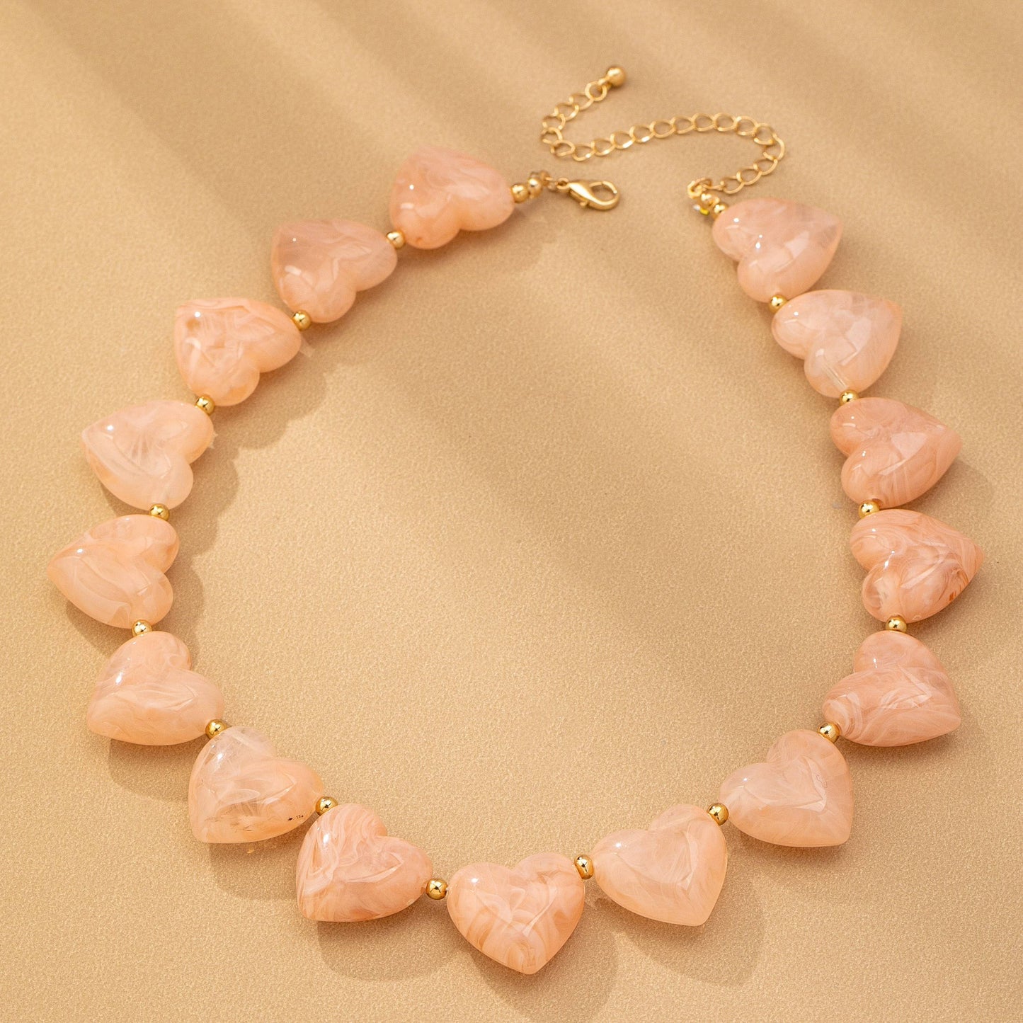 Heart Shape Beaded Necklace